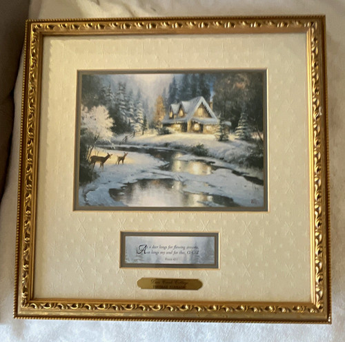 Thomas kinkade framed winter - thomas,