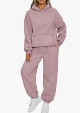 Womens Tracksuits Set Long Sleeve Hoodie & Sweatpants Ladies Casual Joggers Suit