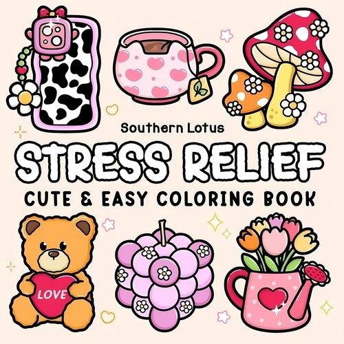 Stress relief coloring - stress, book