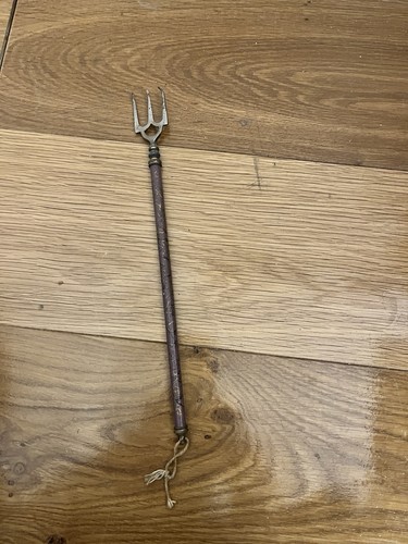 Vintage brass toasting - vintage, fork