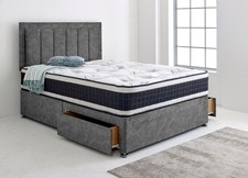 Grey Charcoal Luxury Divan Bed