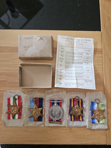 Genuine ww2 medals stars - genuine, medals/
