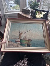 Vintage Collectible Framed oil