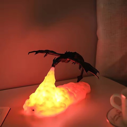 Printed fire dragon lights - fire,