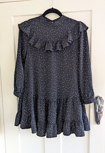 Polka dot mini dress - polka,