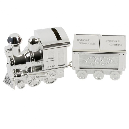 Bambino silver plate train - bambino,