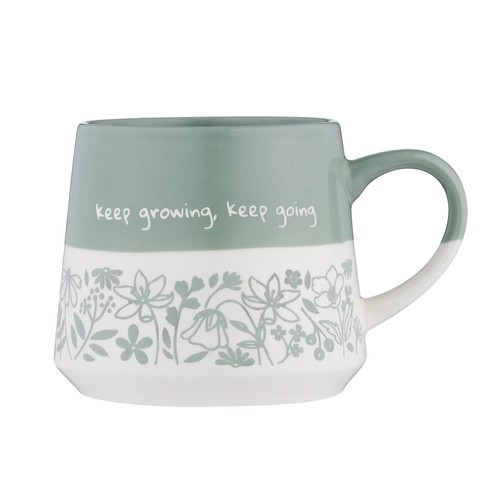 Coffee mug floral two - coffee,