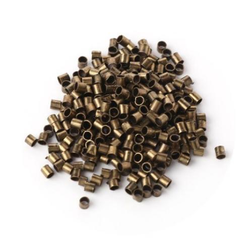 Crimp tube beads - crimp, brass