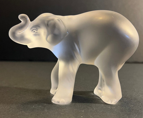 Lalique frosted elephant trunk - frosted,