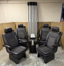 VW T5 T6 Caravelle Full Set Business Class Swivel Seats Double Rails Table