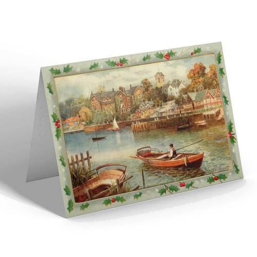 Xmas notelet vintage - xmas,