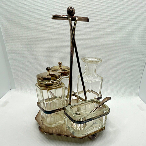 Epns 4pc cruet set clear - cruet,