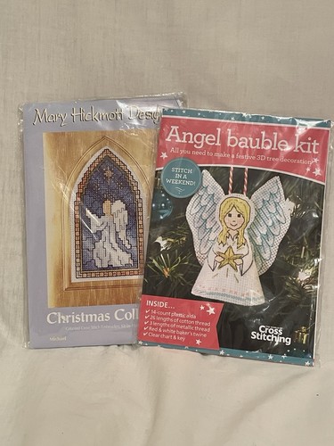 Two small angel - cross, stitch