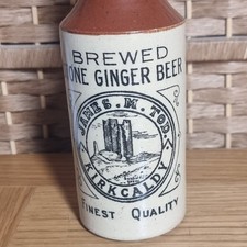 Antique Ginger Beer Bottle Stoneware Kirkcaldy Scotland James M Tod Pictorial