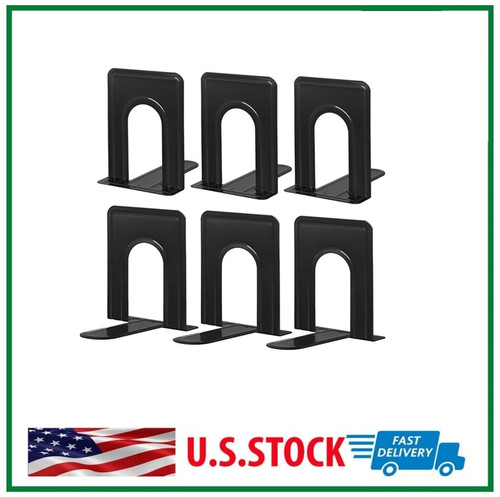 Piece metal library bookends - 6,