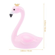 2 Pcs Resin Flamingo Garden