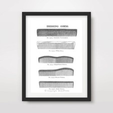 COMB CHART ART PRINT POSTER