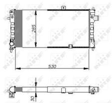 NRF Radiator for Vauxhall Nova