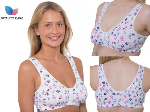 Front fastening bra - front,
