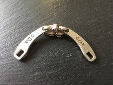 C.D.B zip PULLERS spare REPLACEMENT suitcase PULLS x2 used LUGGAGE part