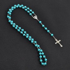 Blue Rosary Beads Religious
