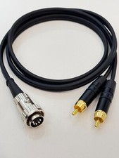 Naim Audio 5 Pin Din Twist Lock to 2 x RCA Phono Lead