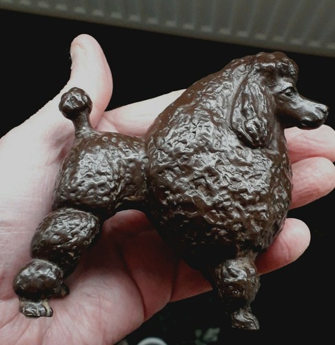 Poodle cold cast resin bronzed - cold,