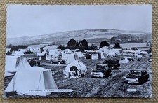 Swanage Phippard's Camp, Cars, Tents, Caravans, Dorset, Real Photo Postcard 