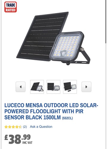 Solar security floodlight - security,