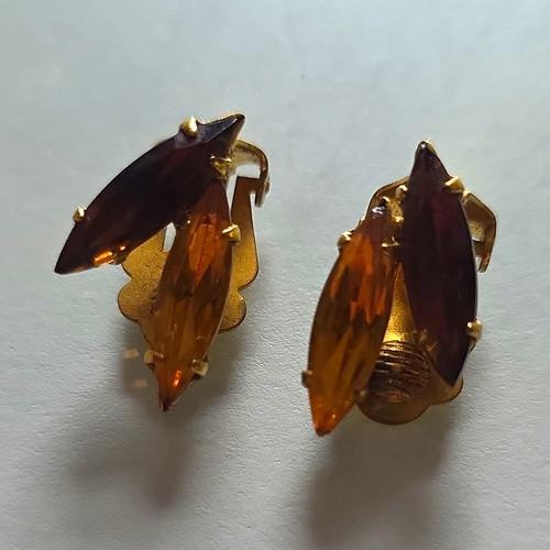 Vintage 1950s amber topaz - 1950s,