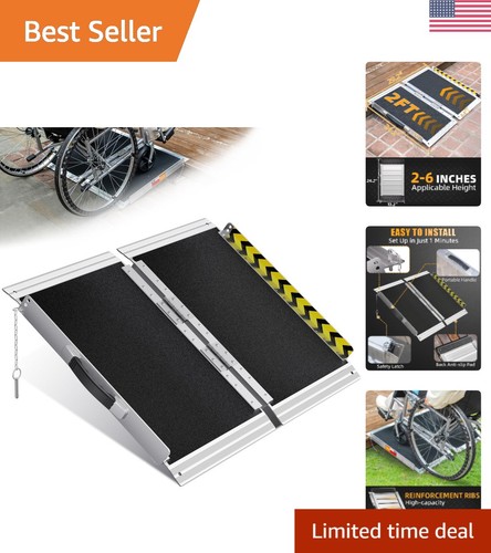 Folding 2ft handicap ramp - folding,