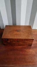 Vintage mahogany wooden writing box , peace of antique furniture