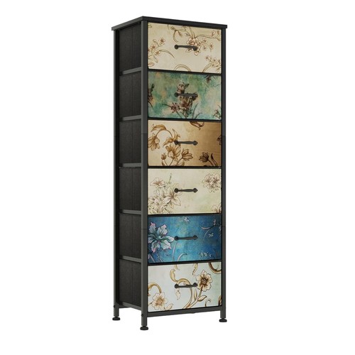 Drawer floral bedroom - 6-drawer,