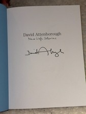 Grade A Nature Book Hand Signed by David Attenborough BBC Wildlife Verified COA