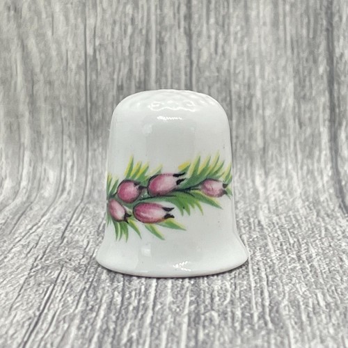 Lucky heather china thimble - heather,