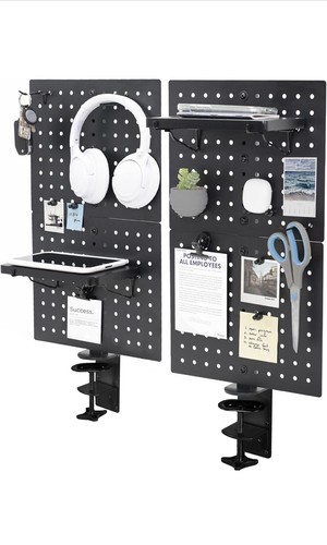 Vivo steel clamp desk - steel, clamp-on