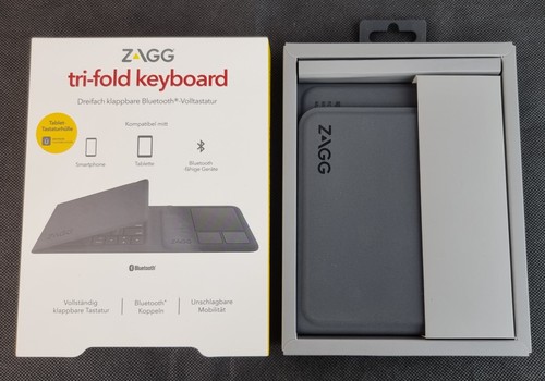 Zagg tri fold keyboard with - tri-fold,