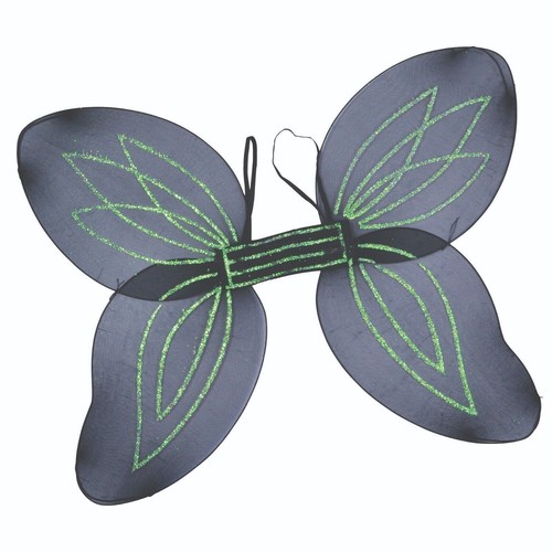 Black fairy pixie net - black, wings