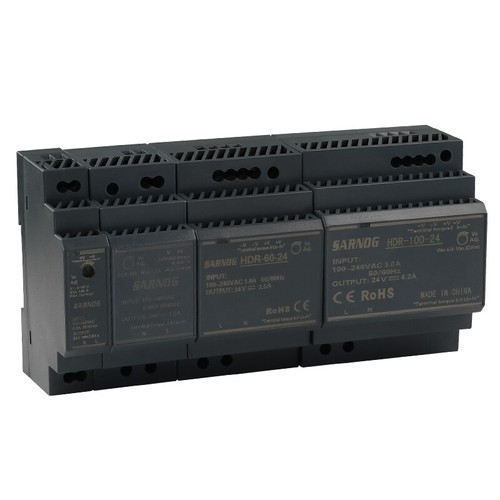 Slim din rail power supply - slim, dc