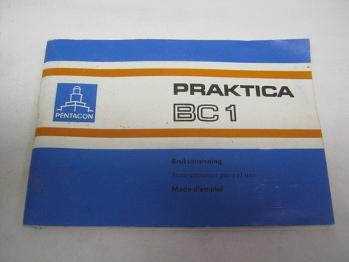 Praktica bc1 camera manual - praktica,