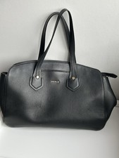 FURLA tote leather shoulder shopper bag - Black