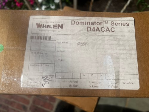 Whelen engineering dominator - whelen,