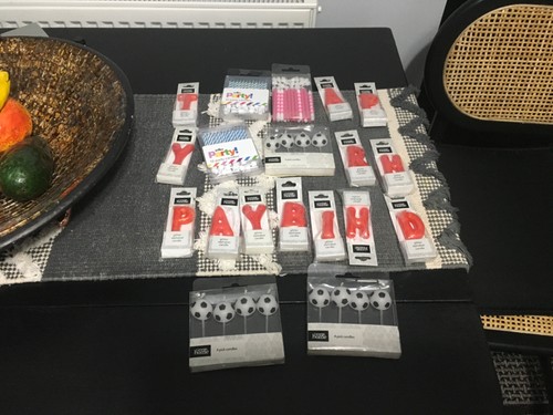 Joblot birthday candles - of,