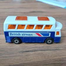Matchbox Superfast No65  1977 Airport Coach British Airways amber Glass VNMint 