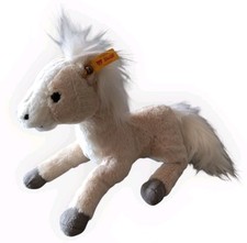 Steiff 074349 Gola Dangling Horse / Pony Cream And White Beautiful Bean Plush