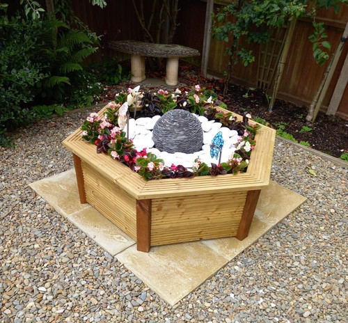 Raised garden planter seat - garden,