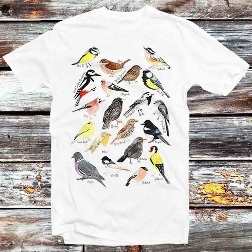 British garden birds shirt - garden,