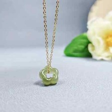 Natural Green Jade Flower