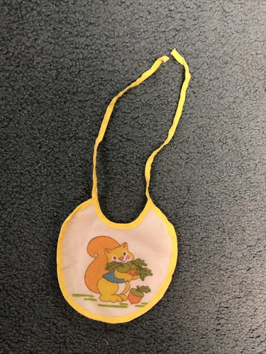 Vintage baby bib small yellow - baby,