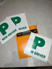 Halfords Fully Magnetic P (New Driver) Plates (x2 brand new; x1 used)